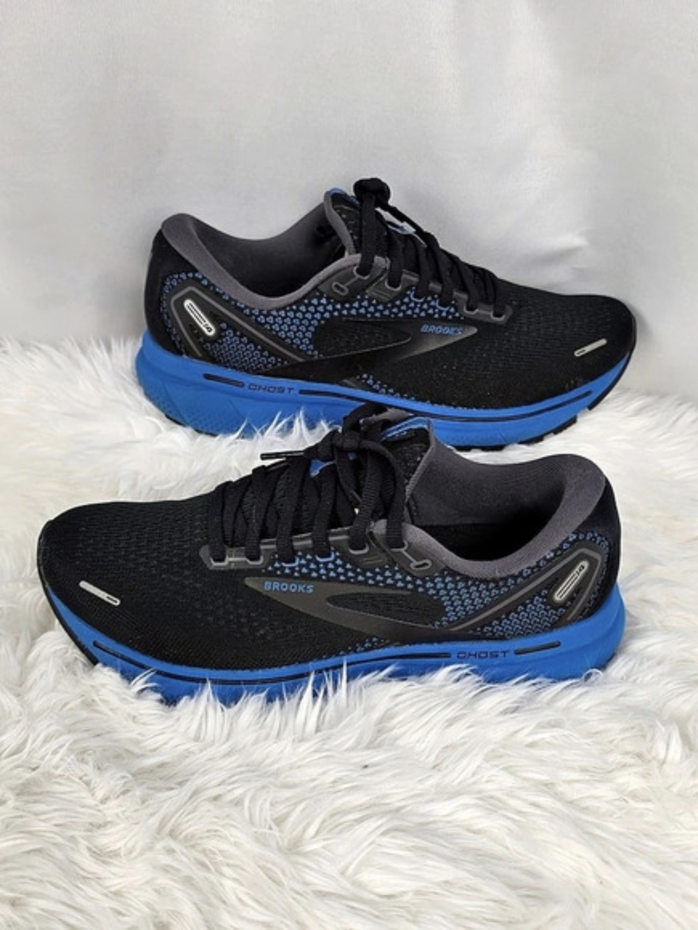 Brooks Ghost 14 Athletic Shoes Black & Blue US 8.5